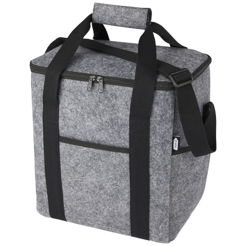 Sac isotherme publicitaire de 21 L feutrine recyclée FELTA Gris moyen